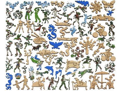 The whimsies that can be found in the puzzle, Carmel by the Sea.