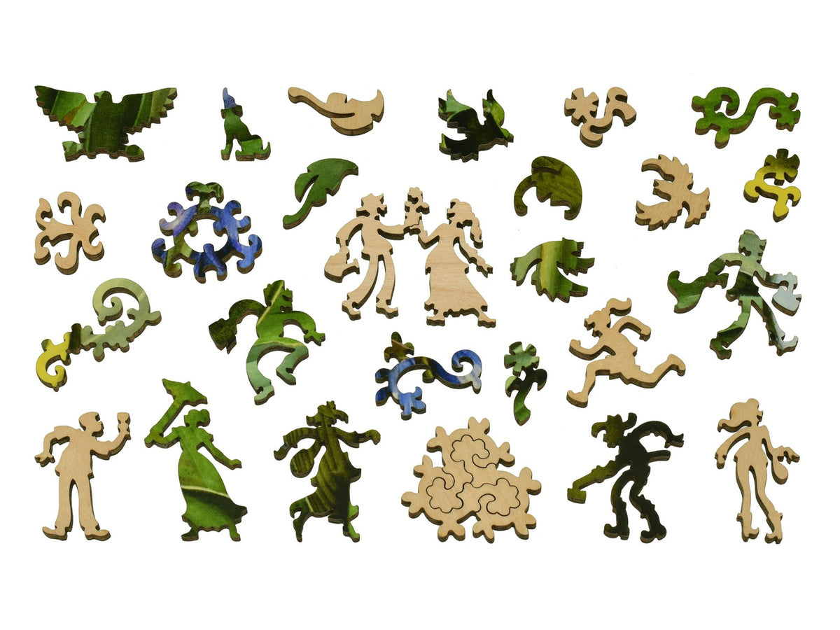 The whimsy pieces that can be found in the puzzle, Connecticut Warbler.