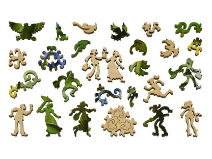 The whimsy pieces that can be found in the puzzle, Connecticut Warbler.