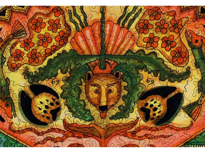 A closeup of the front of the puzzle, Crab.