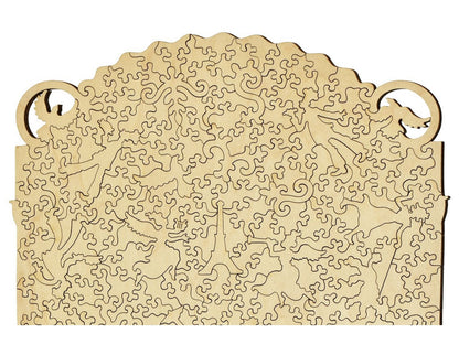 A closeup of the back of the puzzle, Exposition Universelle de 1889.