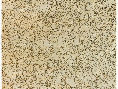 A closeup of the back of the puzzle, Fudo Falls, Oji.