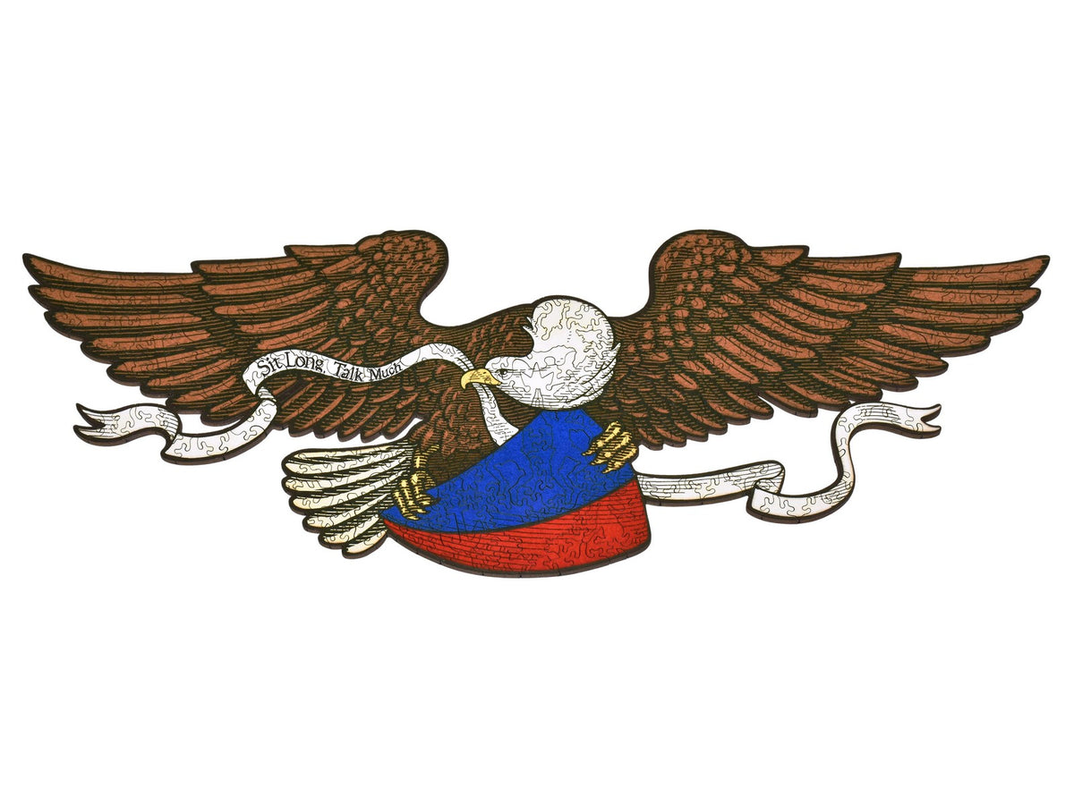 The front of the puzzle, Liberty Eagle.