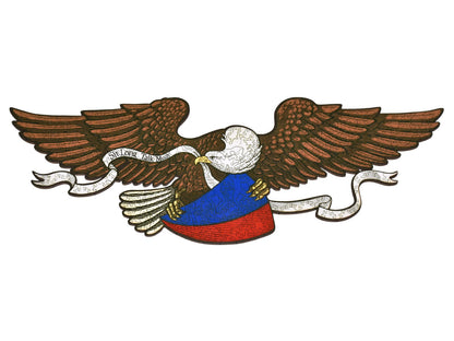 The front of the puzzle, Liberty Eagle.
