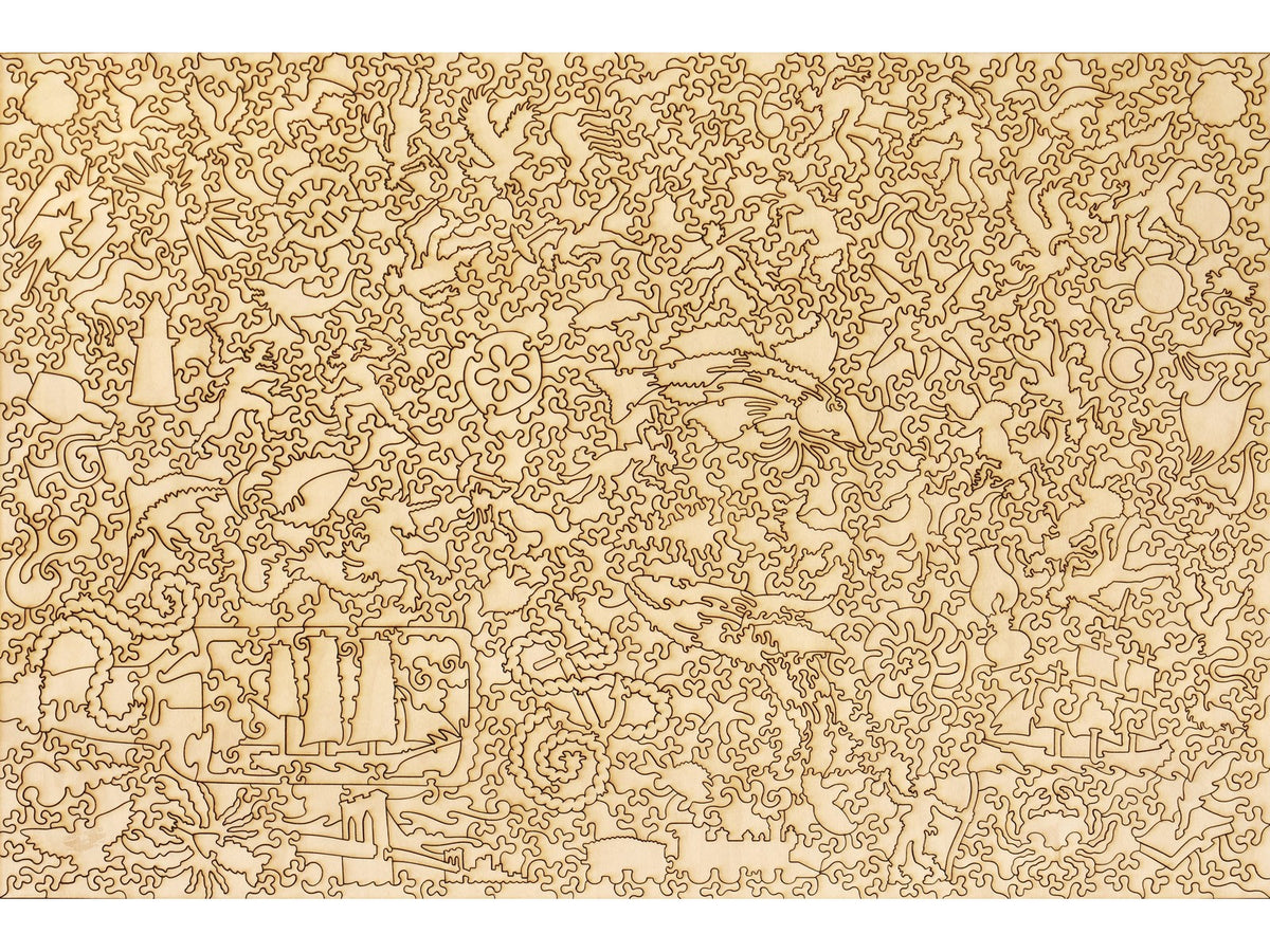 The back of the puzzle, Map of Long Island.
