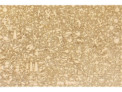 The back of the puzzle, Map of Long Island.