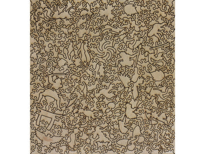 The back of the puzzle, Monkey in Persimmon Tree.