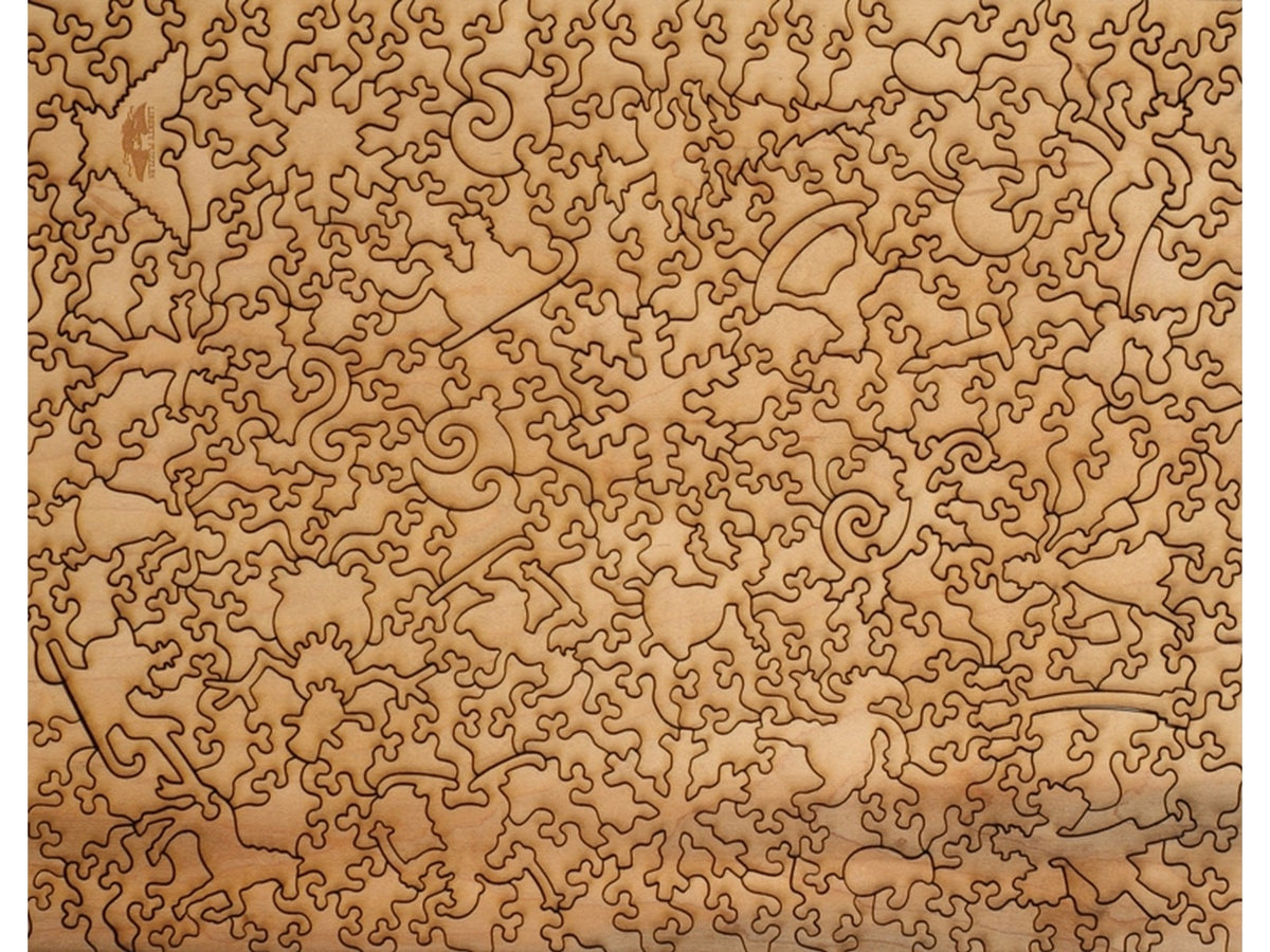 The back of the puzzle, Snowy Sleigh Ride.