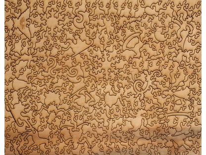 The back of the puzzle, Snowy Sleigh Ride.