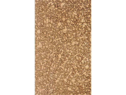 A closeup of the back of the puzzle, Paris Air France, showing the detail in the pieces.