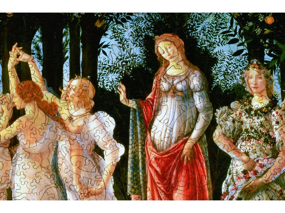 A closeup of the front of the puzzle, Primavera.