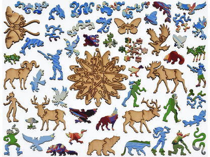 The whimsies that can be found in the puzzle, River Particles.