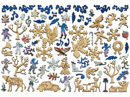 The whimsies that can be found in the puzzle, Snowbirds.