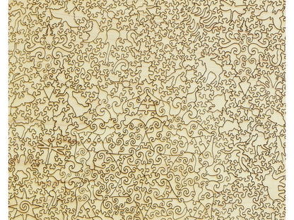 A closeup of the back of the puzzle, Sugar Magnolia.