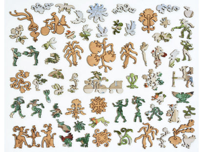 The whimsies that can be found in the puzzle, The Good Life.