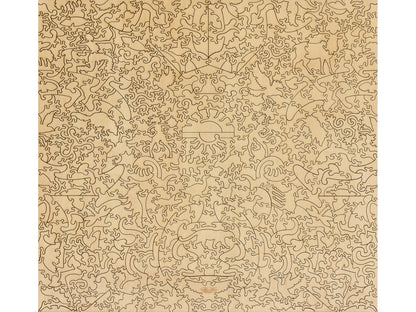 The back of the puzzle, The Hunt (Diana and Her Nymphs).