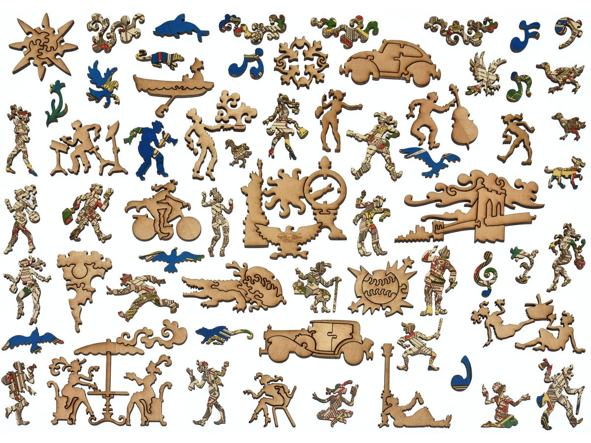 The whimsies that can be found in the puzzle, The Wondrous Isle of Manhattan.