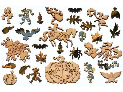 The whimsies that can be found in the puzzle, Witches Brew.