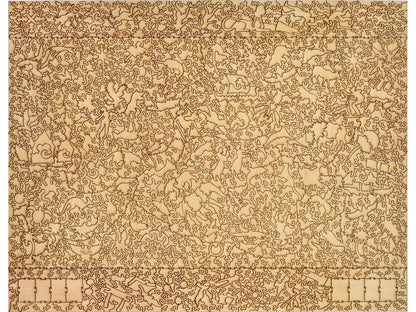 The back of the puzzle, The World Map.